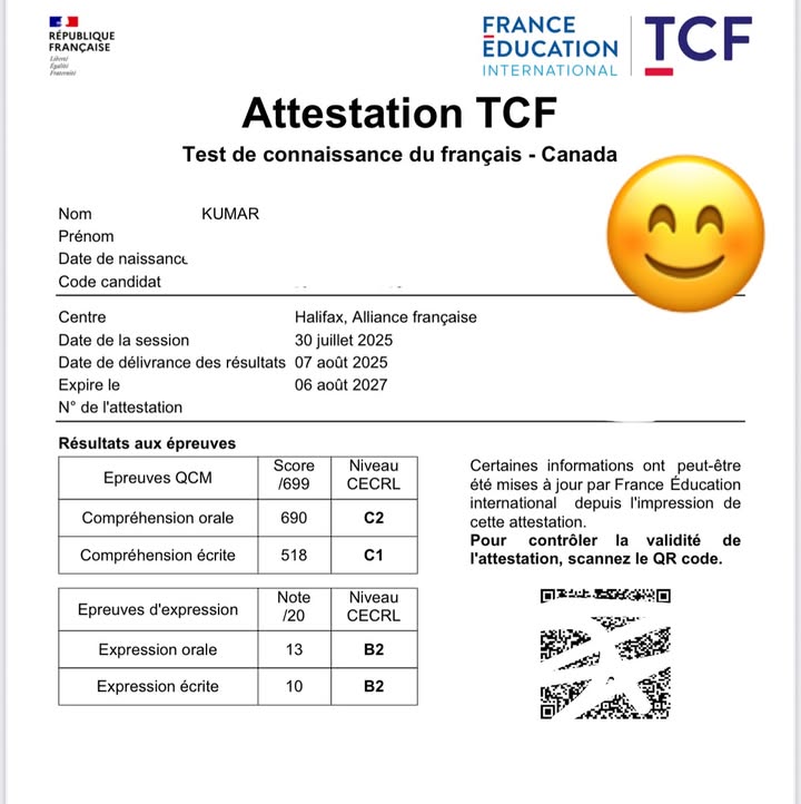 TCF Certificate for sale