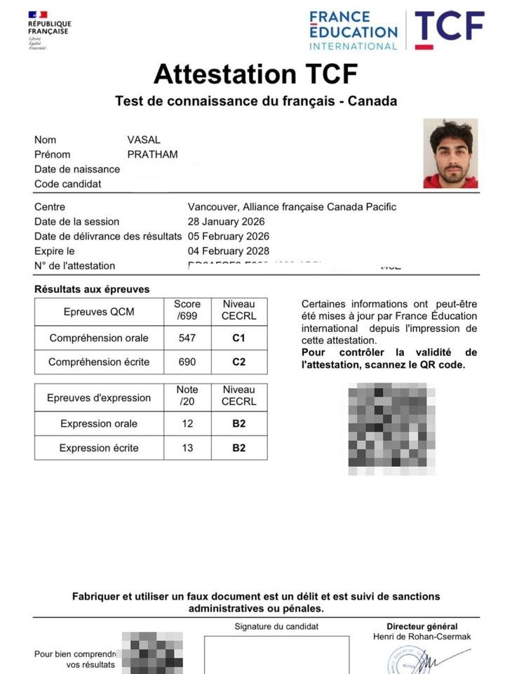 Buy TCF Certificate legally Online In Jordan